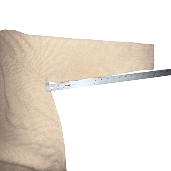 NAKED CASHMERE Women’s V-Neck 100% Cashmere Sweater - Almond Plus 1X - Picture 6 of 11